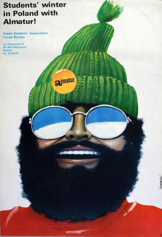 Plakat Almatur - studenci zima